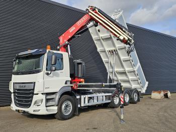 CF 530 8x4-4 / FASSI 27.5 t/m CRANE + TIPPER